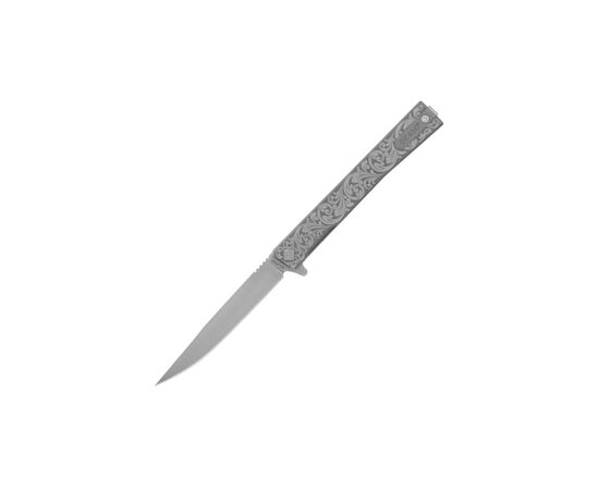 Нож Ocaso Solstice, Engraved titanium, Scroll Pattern, Satin (10ESS) Нож Ocaso Solstice, Engraved titanium, Scroll Pattern, Satin (10ESS)