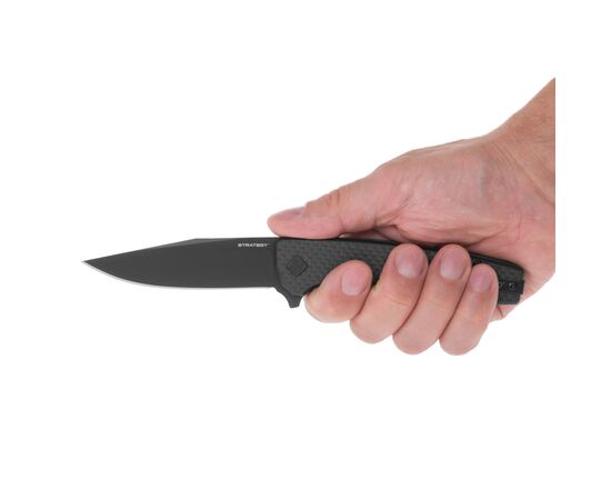 Нож Ocaso Strategy, Carbon Fiber + G-10, Black (29BCB), изображение 2 Нож Ocaso Strategy, Carbon Fiber + G-10, Black (29BCB), изображение 2