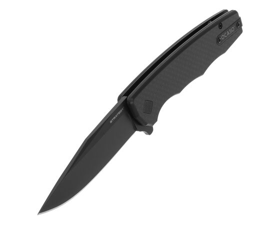 Нож Ocaso Strategy, Carbon Fiber + G-10, Black (29BCB), изображение 3 Нож Ocaso Strategy, Carbon Fiber + G-10, Black (29BCB), изображение 3