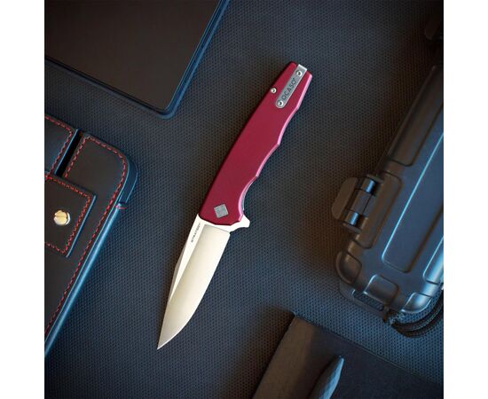 Нож Ocaso Strategy, Red Aluminum, Satin (29RDS), изображение 2 Нож Ocaso Strategy, Red Aluminum, Satin (29RDS), изображение 2
