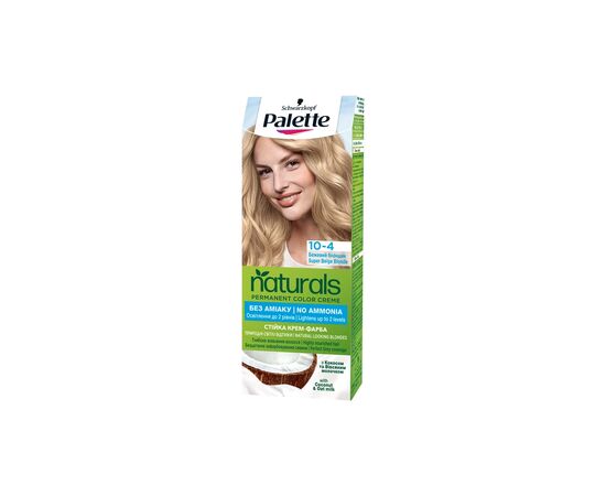 Краска для волос Palette Naturals без аммиака 10-4 Бежевый блондин (9000101689686)