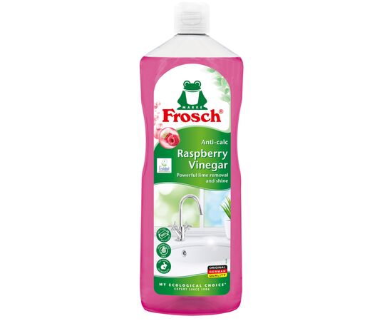Жидкость для чистки ванн Frosch Для удаления известкового налета Малина 1 л (4009175953803)