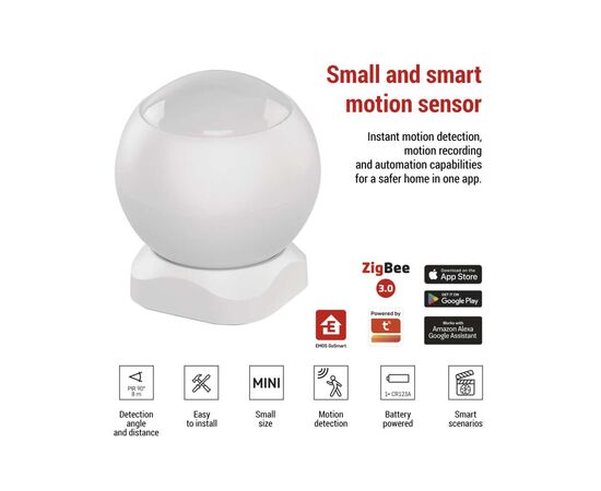 Датчик движения EMOS H5020 IP20 ZigBee (H5020), изображение 11 Датчик движения EMOS H5020 IP20 ZigBee (H5020), изображение 11