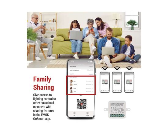 Модуль управления умным домом EMOS H5102 ZigBee 3.0 2-Channel (H5102), изображение 11 Модуль управления умным домом EMOS H5102 ZigBee 3.0 2-Channel (H5102), изображение 11