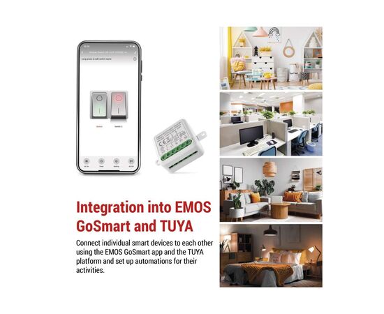 Модуль управления умным домом EMOS H5102 ZigBee 3.0 2-Channel (H5102), изображение 12 Модуль управления умным домом EMOS H5102 ZigBee 3.0 2-Channel (H5102), изображение 12