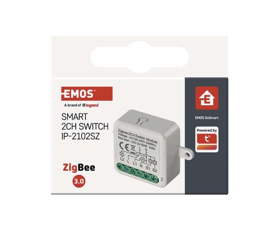 Модуль управления умным домом EMOS H5102 ZigBee 3.0 2-Channel (H5102), изображение 8 Модуль управления умным домом EMOS H5102 ZigBee 3.0 2-Channel (H5102), изображение 8