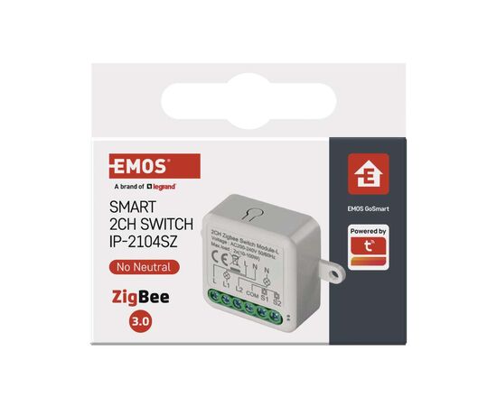 Модуль управления умным домом EMOS H5104 ZigBee 3.0 2-Channel (H5104), изображение 9 Модуль управления умным домом EMOS H5104 ZigBee 3.0 2-Channel (H5104), изображение 9