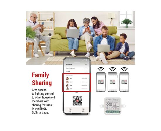 Модуль управления умным домом EMOS H5106 WiFi 2-Channel (H5106), изображение 9 Модуль управления умным домом EMOS H5106 WiFi 2-Channel (H5106), изображение 9