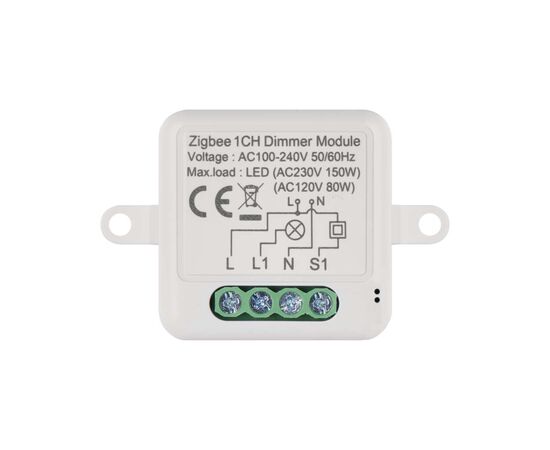 Модуль управления умным домом EMOS H5107 ZigBee 3.0 1-Channel Dimmer (H5107), изображение 2 Модуль управления умным домом EMOS H5107 ZigBee 3.0 1-Channel Dimmer (H5107), изображение 2