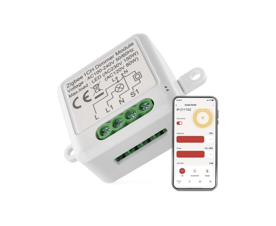 Модуль управления умным домом EMOS H5107 ZigBee 3.0 1-Channel Dimmer (H5107) Модуль управления умным домом EMOS H5107 ZigBee 3.0 1-Channel Dimmer (H5107)