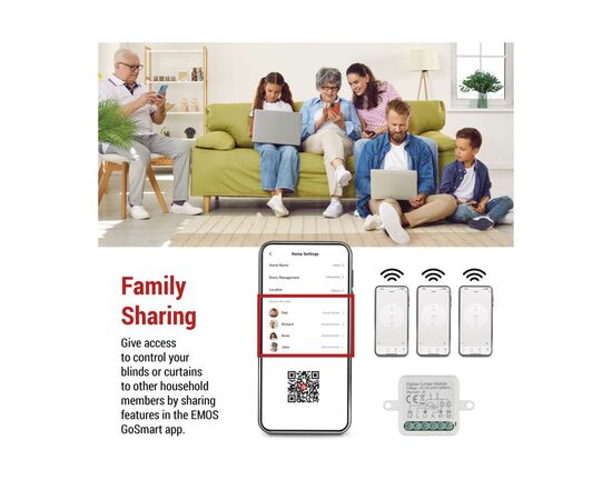 Модуль управления умным домом EMOS H5109 Smart Motor Control ZigBee 3.0 Single Channel (H5109), изображение 11 Модуль управления умным домом EMOS H5109 Smart Motor Control ZigBee 3.0 Single Channel (H5109), изображение 11