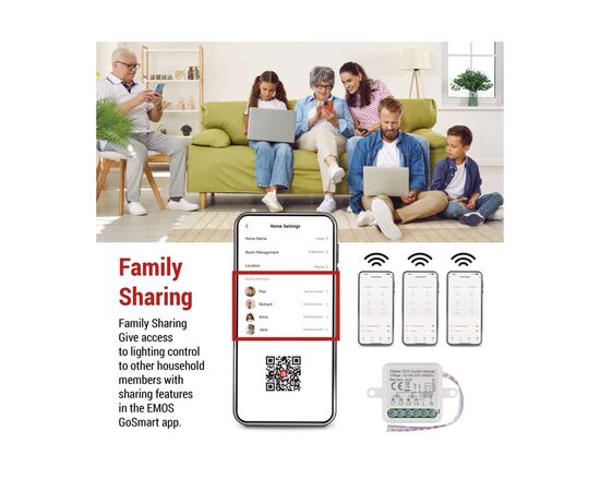 Модуль управления умным домом EMOS H5110 Smart Motor Control ZigBee 3.0 Dual-Channel (H5110), изображение 11 Модуль управления умным домом EMOS H5110 Smart Motor Control ZigBee 3.0 Dual-Channel (H5110), изображение 11
