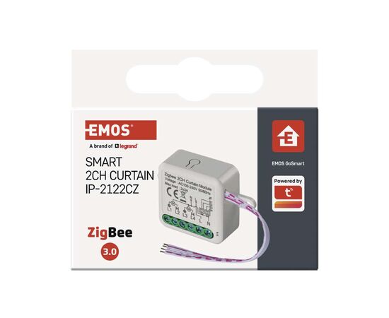 Модуль управления умным домом EMOS H5110 Smart Motor Control ZigBee 3.0 Dual-Channel (H5110), изображение 8 Модуль управления умным домом EMOS H5110 Smart Motor Control ZigBee 3.0 Dual-Channel (H5110), изображение 8