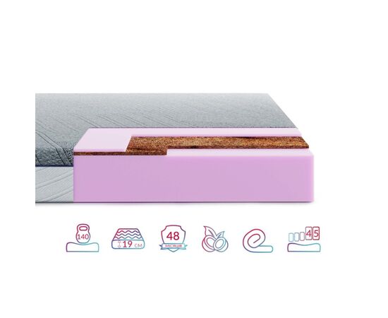 Матрас Highfoam Bellagio Primo, ортопедический, двухсторонний 120 х 190 см (4820001324204), изображение 8 Матрас Highfoam Bellagio Primo, ортопедический, двухсторонний 120 х 190 см (4820001324204), изображение 8