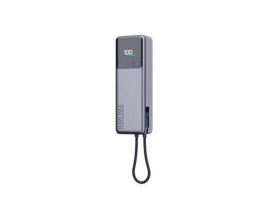 Батарея универсальная Xiaomi 10000mAh 165W Integrated Cable grey (BHR9361GL), изображение 3 Батарея универсальная Xiaomi 10000mAh 165W Integrated Cable grey (BHR9361GL), изображение 3