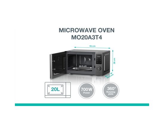 Микроволновая печь Gorenje MO20A3T4, изображение 2 Микроволновая печь Gorenje MO20A3T4, изображение 2