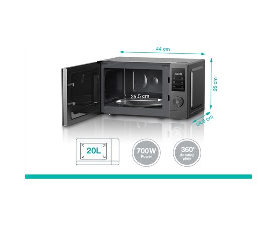 Микроволновая печь Gorenje MO20A3T4, изображение 3 Микроволновая печь Gorenje MO20A3T4, изображение 3