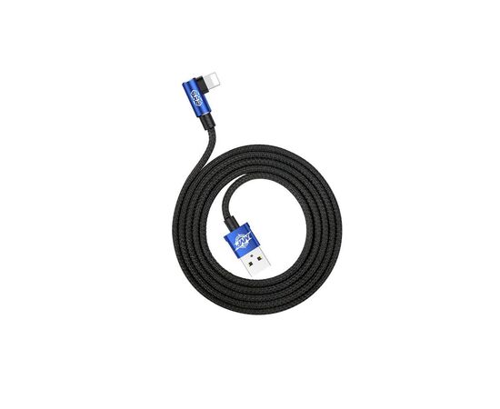 Дата кабель USB 2.0 AM to Lightning 1.0m 2A MVP Elbow Blue Baseus (CALMVP-03), зображення 3 Дата кабель USB 2.0 AM to Lightning 1.0m 2A MVP Elbow Blue Baseus (CALMVP-03), зображення 3