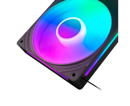 Кулер для корпуса NZXT F360 RGB Core Fan (Single Frame) - Black (RF-U36HF-B1), изображение 4 Кулер для корпуса NZXT F360 RGB Core Fan (Single Frame) - Black (RF-U36HF-B1), изображение 4