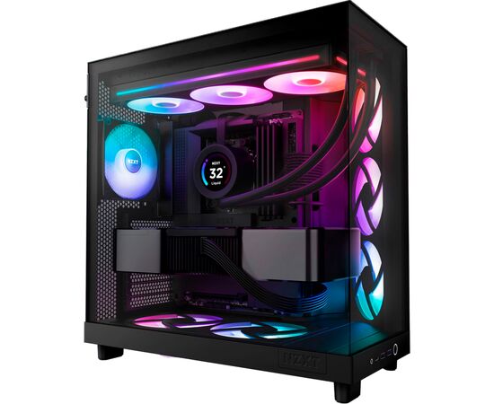 Кулер для корпуса NZXT F360 RGB Core Fan (Single Frame) - Black (RF-U36HF-B1), изображение 6 Кулер для корпуса NZXT F360 RGB Core Fan (Single Frame) - Black (RF-U36HF-B1), изображение 6