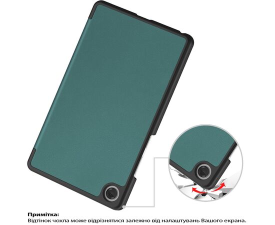 Чохол до планшета BeCover Smart Case Lenovo Tab One / Tab K9 8.7" 2025 (TB305XU/FU) Dark Green (713746), зображення 3 Чохол до планшета BeCover Smart Case Lenovo Tab One / Tab K9 8.7" 2025 (TB305XU/FU) Dark Green (713746), зображення 3