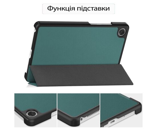 Чохол до планшета BeCover Smart Case Lenovo Tab One / Tab K9 8.7" 2025 (TB305XU/FU) Dark Green (713746), зображення 4 Чохол до планшета BeCover Smart Case Lenovo Tab One / Tab K9 8.7" 2025 (TB305XU/FU) Dark Green (713746), зображення 4