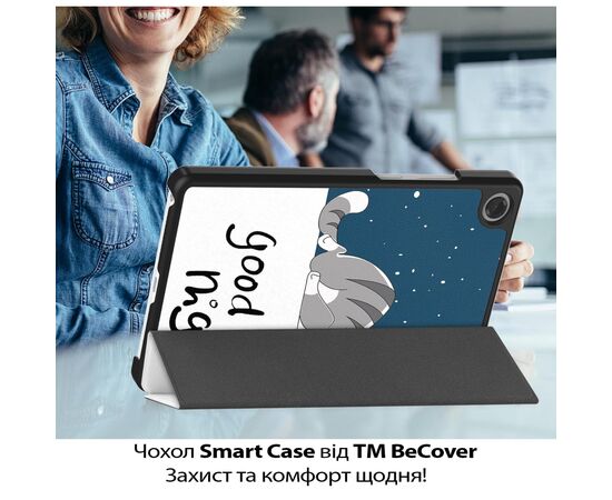 Чохол до планшета BeCover Smart Case Lenovo Tab One / Tab K9 8.7" 2025 (TB305XU/FU) Good Night (713748), зображення 5 Чохол до планшета BeCover Smart Case Lenovo Tab One / Tab K9 8.7" 2025 (TB305XU/FU) Good Night (713748), зображення 5