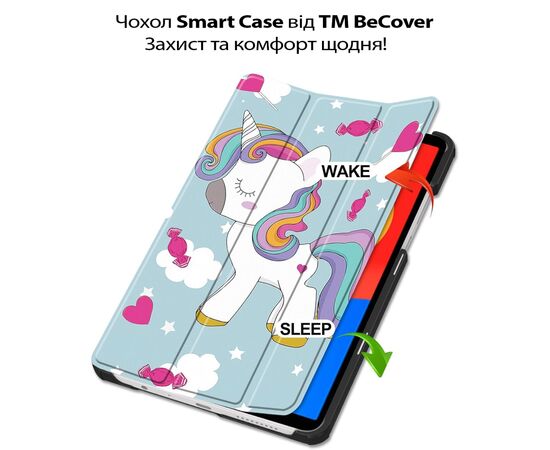 Чохол до планшета BeCover Smart Case Lenovo Tab One / Tab K9 8.7" 2025 (TB305XU/FU) Unicorn (713750), зображення 4 Чохол до планшета BeCover Smart Case Lenovo Tab One / Tab K9 8.7" 2025 (TB305XU/FU) Unicorn (713750), зображення 4