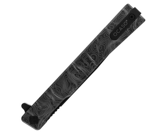 Нож Ocaso Solstice, Engraved titanium Topo Pattern, Black (10ETB), изображение 7 Нож Ocaso Solstice, Engraved titanium Topo Pattern, Black (10ETB), изображение 7
