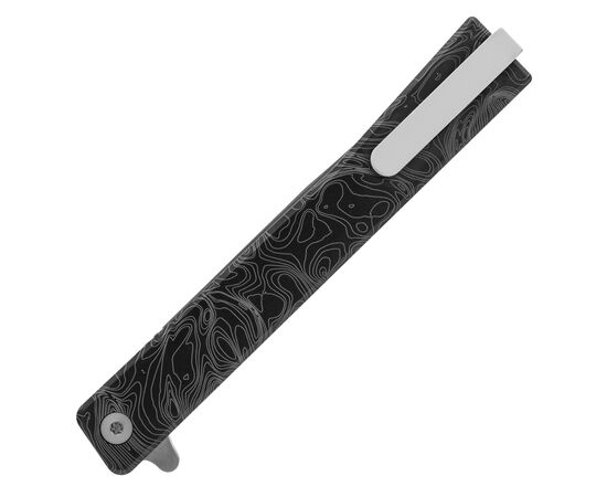Нож Ocaso Solstice, Engraved titanium, Topo Pattern, Satin (10ETS), изображение 10 Нож Ocaso Solstice, Engraved titanium, Topo Pattern, Satin (10ETS), изображение 10