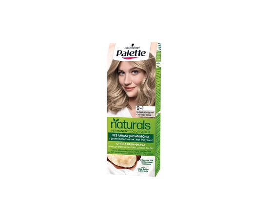 Краска для волос Palette Naturals без аммиака 9-1 Холодный светло-русый (9000101206630) Краска для волос Palette Naturals без аммиака 9-1 Холодный светло-русый (9000101206630)