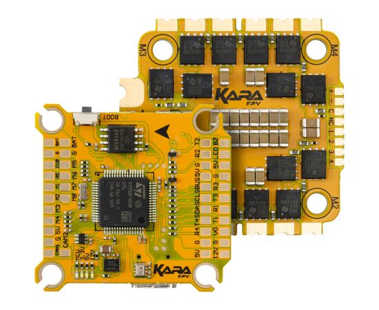 Полетный стек KaraFPV Golden F405 + 55A ESC 3-8S упаковка 100 шт (Golden F405 + 55A ESC 8S box), изображение 2 Полетный стек KaraFPV Golden F405 + 55A ESC 3-8S упаковка 100 шт (Golden F405 + 55A ESC 8S box), изображение 2