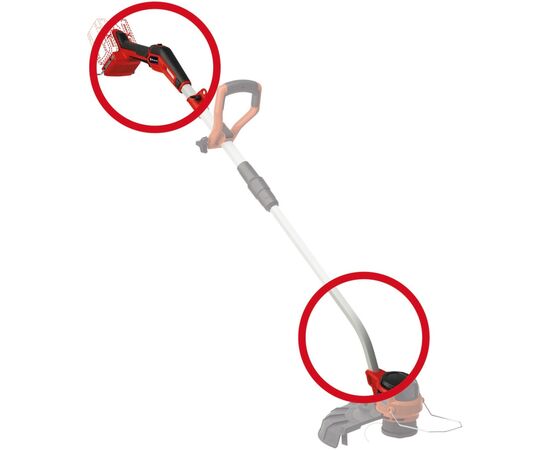 Триммер садовый Einhell Professional GP-CT 36/35 Li BL - Solo PXC 36V, бесщеточный 35см, 7000об/мин, 3.55кг (без АКБ и З (3411330), изображение 2