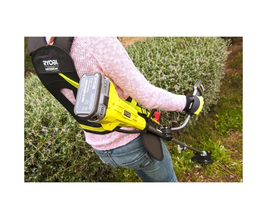 Триммер садовый Ryobi ONE+ OBC1820B 18V, 20см, нож/леска 30см, эргоремни Vertebrae 4.7кг (без АКБ и ЗУ) (5133002619), изображение 2 Триммер садовый Ryobi ONE+ OBC1820B 18V, 20см, нож/леска 30см, эргоремни Vertebrae 4.7кг (без АКБ и ЗУ) (5133002619), изображение 2