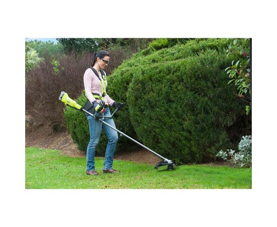 Триммер садовый Ryobi ONE+ OBC1820B 18V, 20см, нож/леска 30см, эргоремни Vertebrae 4.7кг (без АКБ и ЗУ) (5133002619), изображение 6 Триммер садовый Ryobi ONE+ OBC1820B 18V, 20см, нож/леска 30см, эргоремни Vertebrae 4.7кг (без АКБ и ЗУ) (5133002619), изображение 6