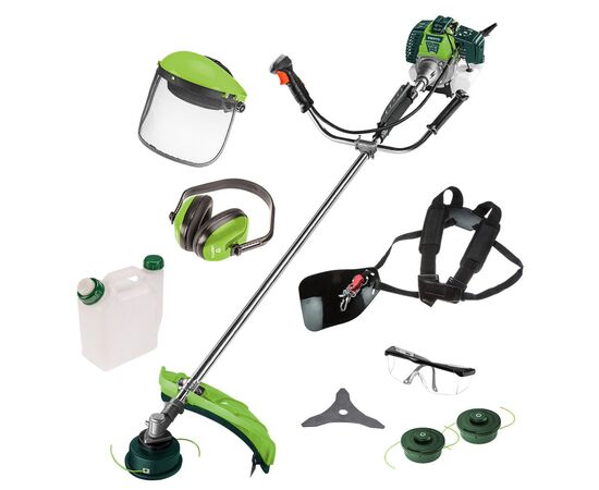 Триммер садовый Verto бензиновый 42.7куб см, 1.2л.с., леска 46см, чем 25.5см, 7.3кг (50G491), изображение 2 Триммер садовый Verto бензиновый 42.7куб см, 1.2л.с., леска 46см, чем 25.5см, 7.3кг (50G491), изображение 2