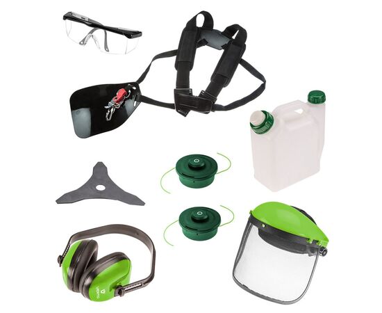 Триммер садовый Verto бензиновый 42.7куб см, 1.2л.с., леска 46см, чем 25.5см, 7.3кг (50G491), изображение 7 Триммер садовый Verto бензиновый 42.7куб см, 1.2л.с., леска 46см, чем 25.5см, 7.3кг (50G491), изображение 7