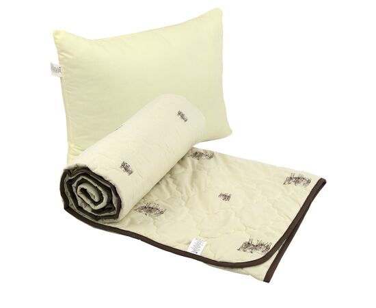 Одеяло Руно набор одеяло шерстяное 140х205 + 1 подушка 50х70 силиконовая Comfort Sheep (К_924.52ШКУ_Sheep)