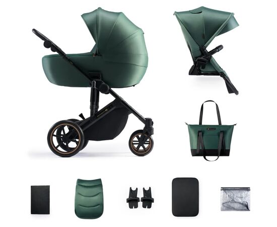 Коляска Kinderkraft 2 в 1 Prime 2 Dark Green (KSPRIM02GRE2000) (5902533922918), изображение 4 Коляска Kinderkraft 2 в 1 Prime 2 Dark Green (KSPRIM02GRE2000) (5902533922918), изображение 4