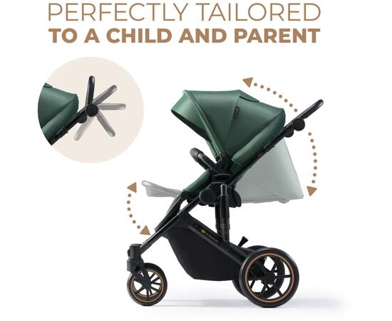 Коляска Kinderkraft 2 в 1 Prime 2 Dark Green (KSPRIM02GRE2000) (5902533922918), изображение 6 Коляска Kinderkraft 2 в 1 Prime 2 Dark Green (KSPRIM02GRE2000) (5902533922918), изображение 6