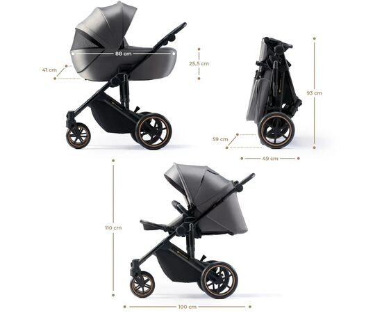 Коляска Kinderkraft 2 в 1 Prime 2 Shadow Grey (KSPRIM02GRY2000) (5902533922932), изображение 5 Коляска Kinderkraft 2 в 1 Prime 2 Shadow Grey (KSPRIM02GRY2000) (5902533922932), изображение 5