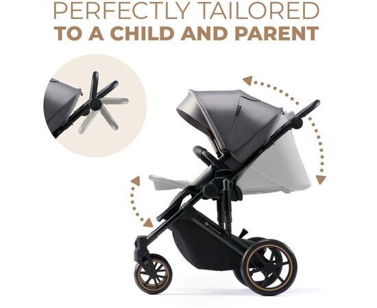 Коляска Kinderkraft 2 в 1 Prime 2 Shadow Grey (KSPRIM02GRY2000) (5902533922932), изображение 6 Коляска Kinderkraft 2 в 1 Prime 2 Shadow Grey (KSPRIM02GRY2000) (5902533922932), изображение 6