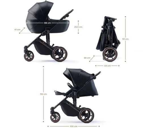 Коляска Kinderkraft 2 в 1 Prime 2 Venezian Black (KSPRIM02BLK2000 (5902533922895), изображение 5 Коляска Kinderkraft 2 в 1 Prime 2 Venezian Black (KSPRIM02BLK2000 (5902533922895), изображение 5