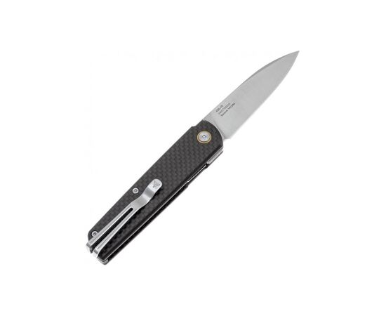 Нож SRM Qrick, Sandvik 14C28N, G10 + carbon fiber, чорний (408L-KB) Нож SRM Qrick, Sandvik 14C28N, G10 + carbon fiber, чорний (408L-KB)