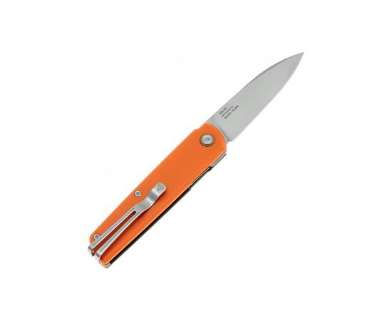 Нож SRM Qrick, Sandvik14C28N, G10, помаранчево-зелений (408L-GX), изображение 2 Нож SRM Qrick, Sandvik14C28N, G10, помаранчево-зелений (408L-GX), изображение 2