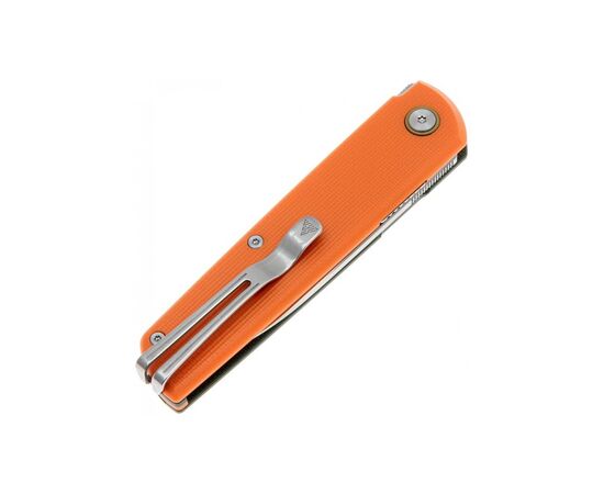 Нож SRM Qrick, Sandvik14C28N, G10, помаранчево-зелений (408L-GX), изображение 4 Нож SRM Qrick, Sandvik14C28N, G10, помаранчево-зелений (408L-GX), изображение 4