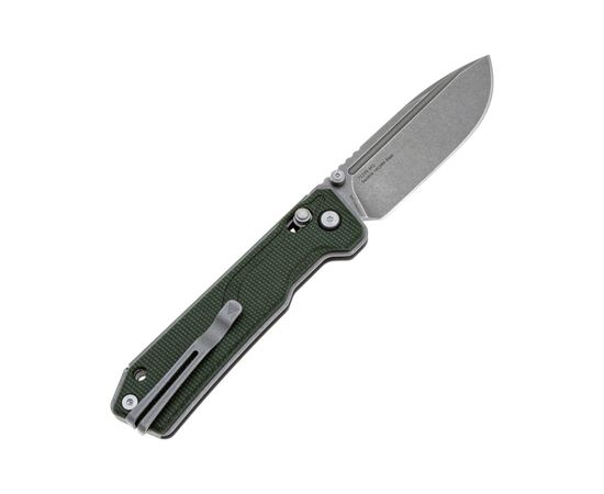 Нож SRM Rubik, Sandvik 14C28N, мікарта, зелений (7228B-MG), изображение 2 Нож SRM Rubik, Sandvik 14C28N, мікарта, зелений (7228B-MG), изображение 2