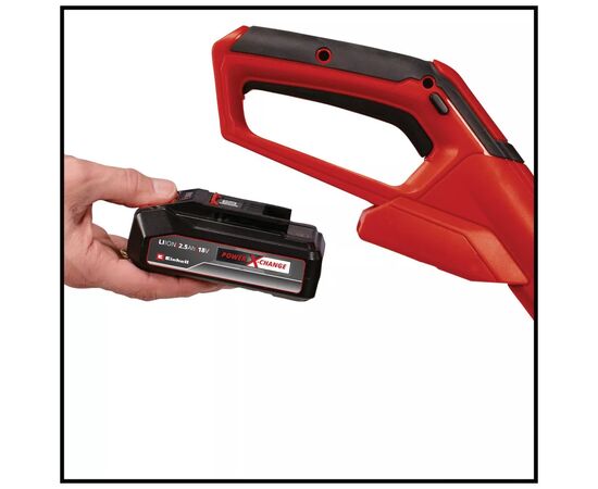 Триммер садовый Einhell GE-CT 18/28 Li TC-Solo 18V, 8500об/мин, 28см, леска и тележка, 2.15кг (без АКБ и ЗУ) (3411212), изображение 3