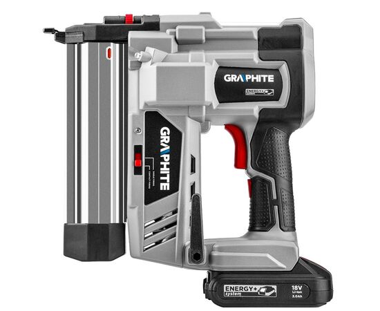 Цвяхозабивач Graphite Energy+ 18V, цвяхи до 50мм, скоби до 40мм, 2.64кг (без АКБ та ЗП) (58G081), зображення 10 Цвяхозабивач Graphite Energy+ 18V, цвяхи до 50мм, скоби до 40мм, 2.64кг (без АКБ та ЗП) (58G081), зображення 10
