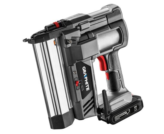 Цвяхозабивач Graphite Energy+ 18V, цвяхи до 50мм, скоби до 40мм, 2.64кг (без АКБ та ЗП) (58G081), зображення 5 Цвяхозабивач Graphite Energy+ 18V, цвяхи до 50мм, скоби до 40мм, 2.64кг (без АКБ та ЗП) (58G081), зображення 5